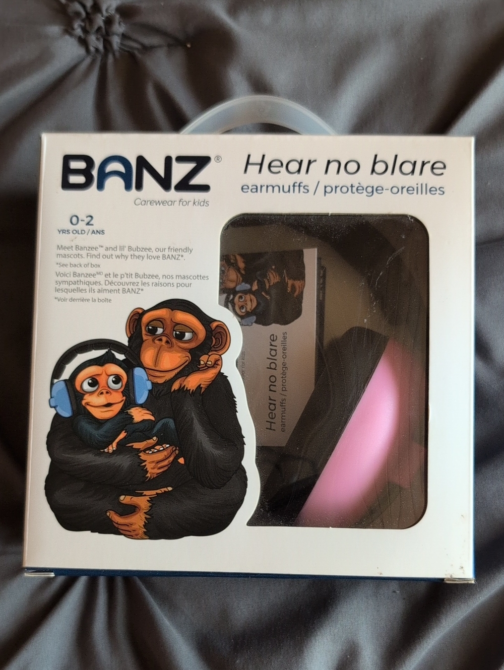 BANZ Hear No Blare Kids Earmuffs in Pink